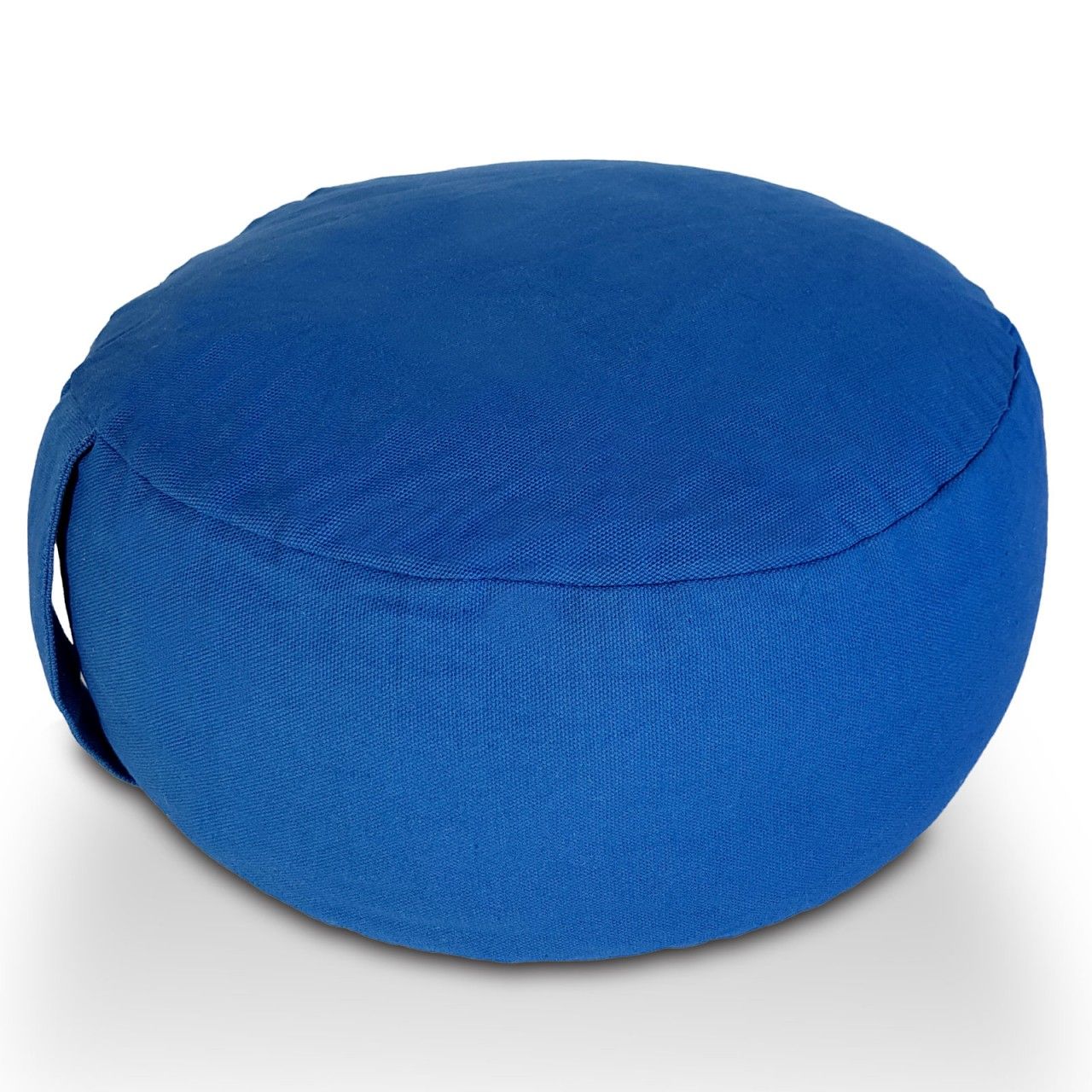 Yogakissen Meditationskissen Sitzkissen Bodenkissen Lotus rund H 14 x ø 31 cm Bezug waschbar blau – navi blue