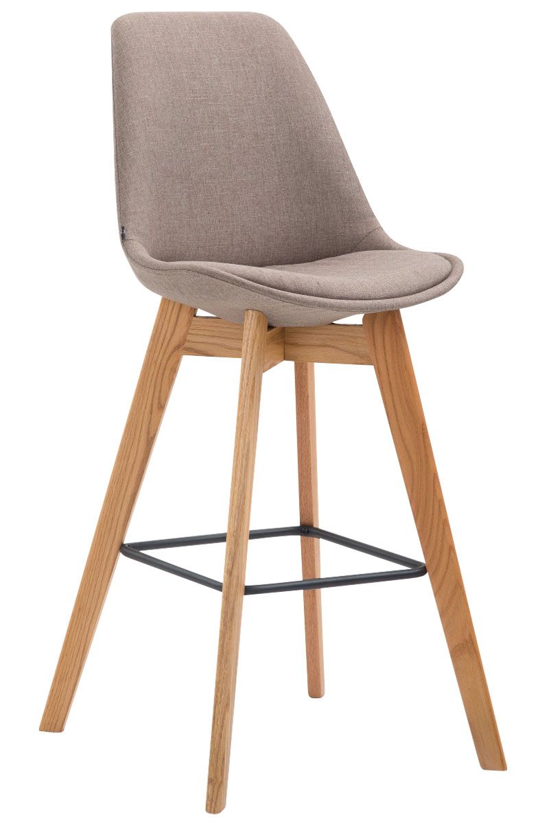 Barhocker Metz Stoff Natura taupe