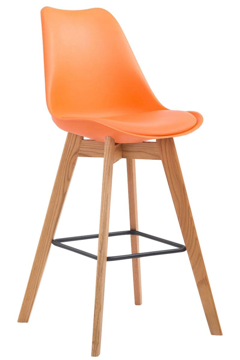 Barhocker Metz Kunststoff Natura orange