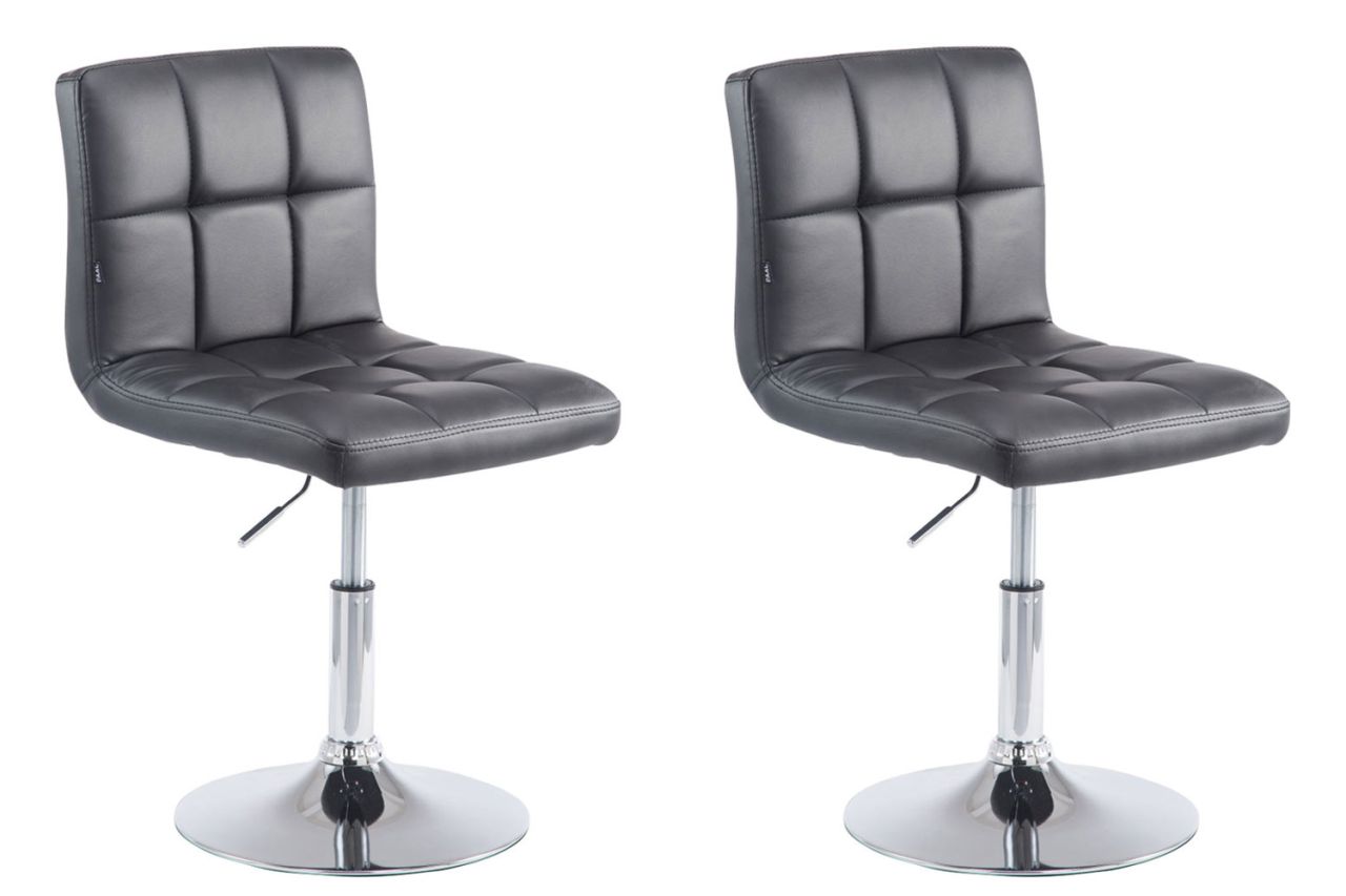 2er Set Lounger Palma V2 Kunstleder schwarz