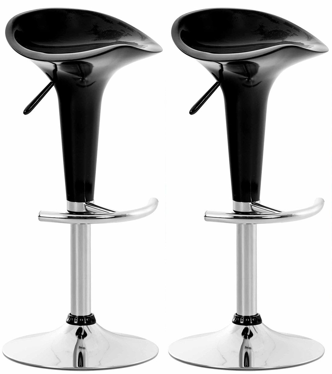 2er Set Barhocker Saddle schwarz