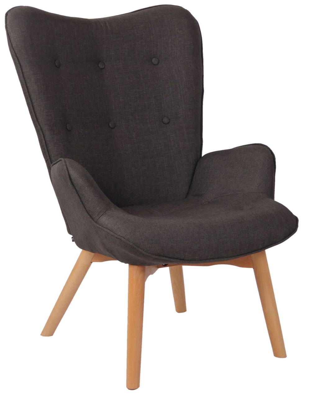 Lounger Durham Stoff dunkelgrau