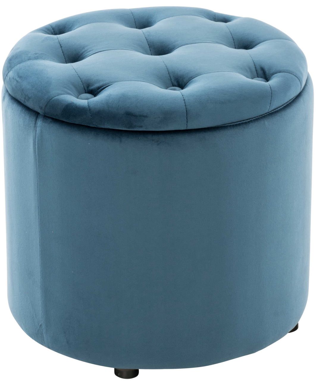 Sitzhocker Pantin Samt blau