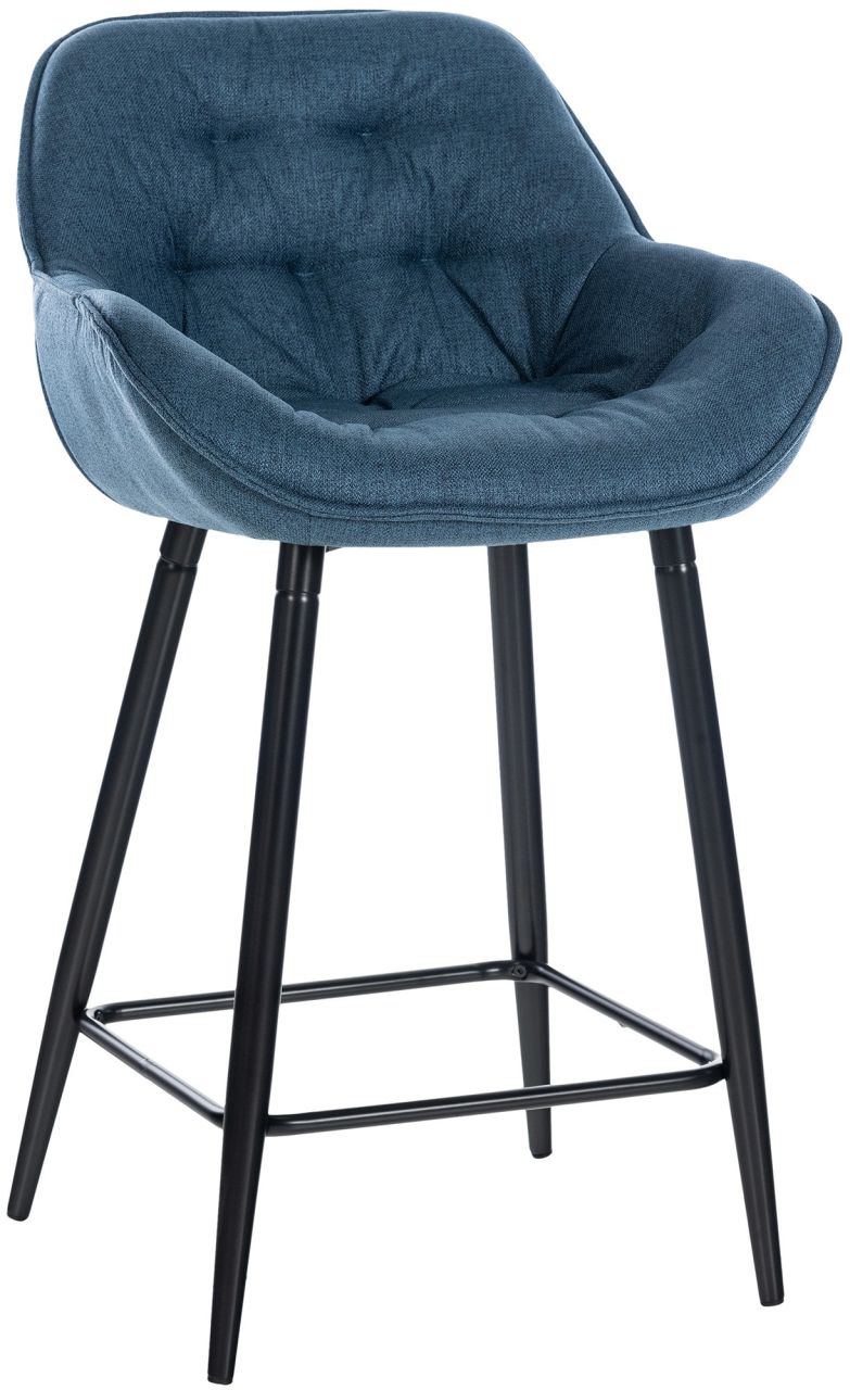 Barhocker Gibson Stoff blau