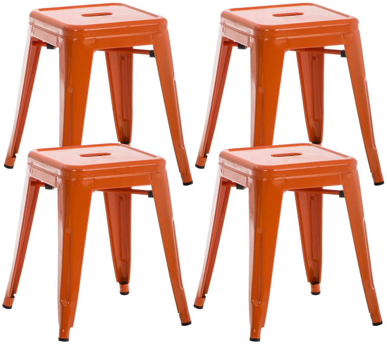 4er Set Hocker Armin orange