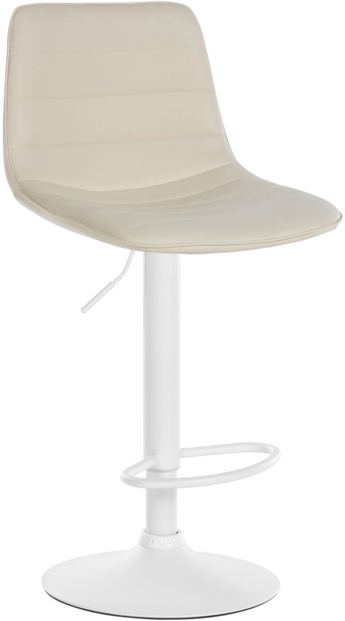 Barhocker Lex Kunstleder Weiß creme