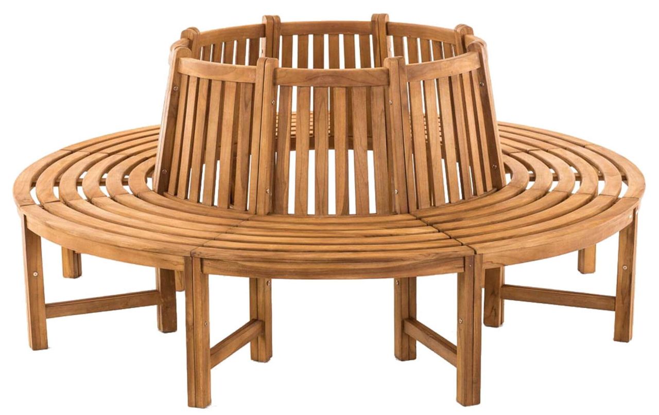 Baumbank Novum rund 200 cm teak