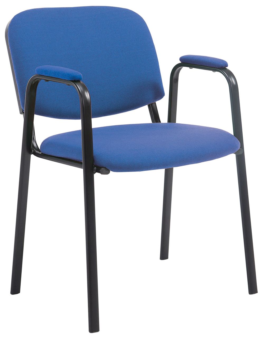 Besucherstuhl Ken PRO Stoff blau