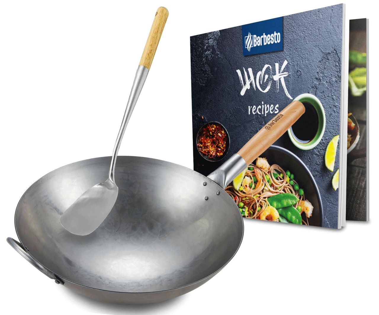 Wok Set Rund natura