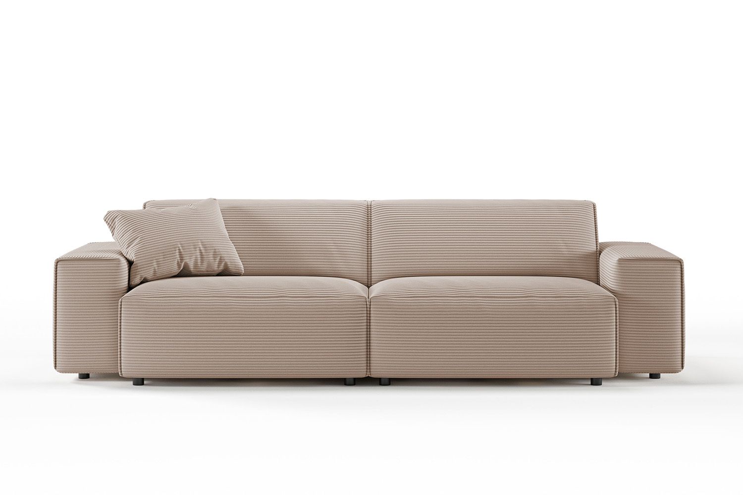 KAWOLA Sofa RANI 3-Sitzer Cord taupe