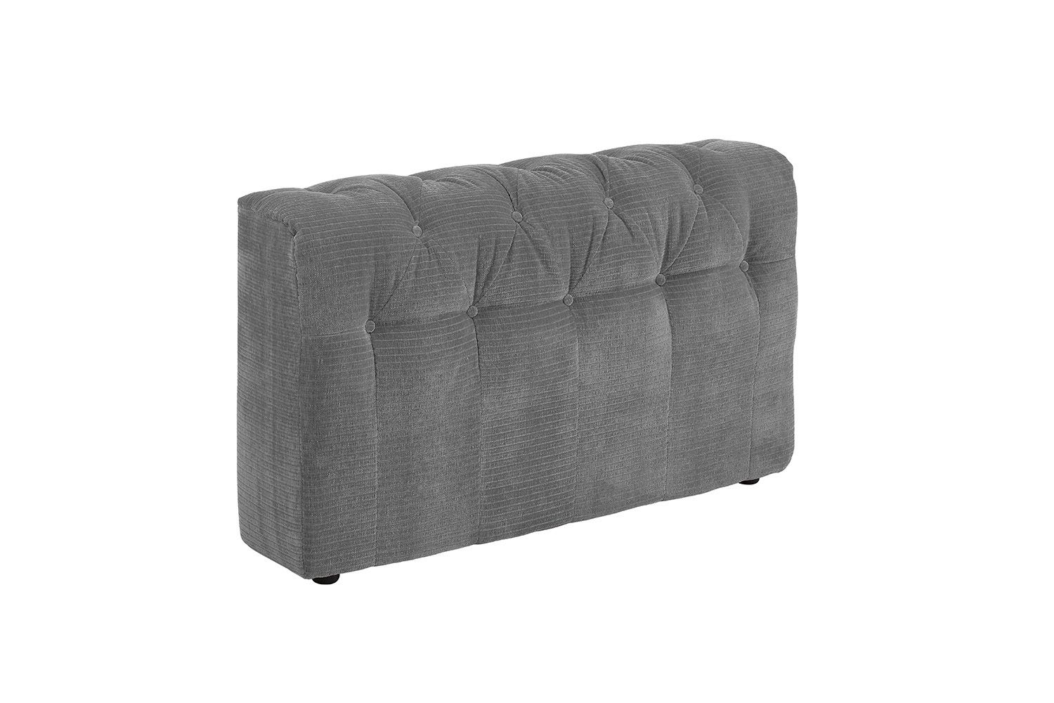 KAWOLA Sofa Seitenelement SEPHI groß Cord Vintage grau