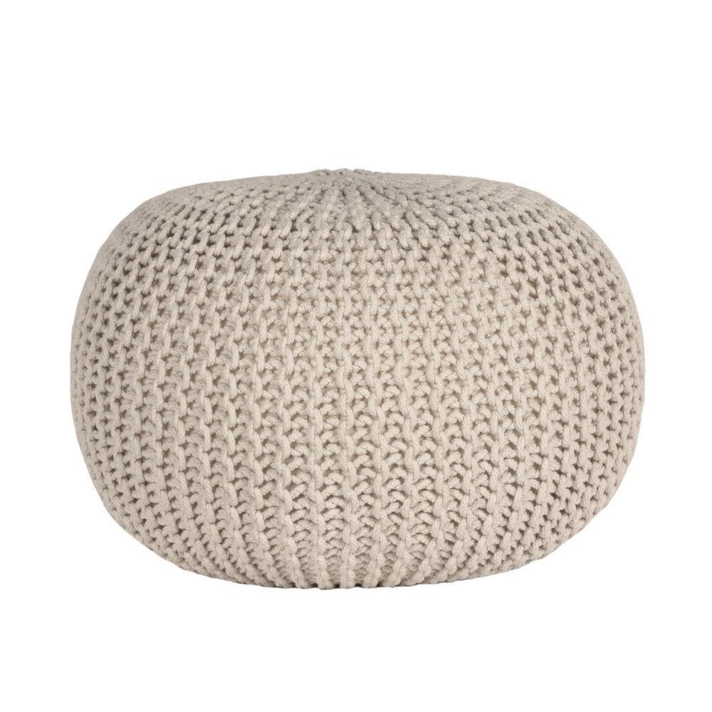 RINGO-Living Pouf Mabel in Natur aus Baumwolle 350x500mm