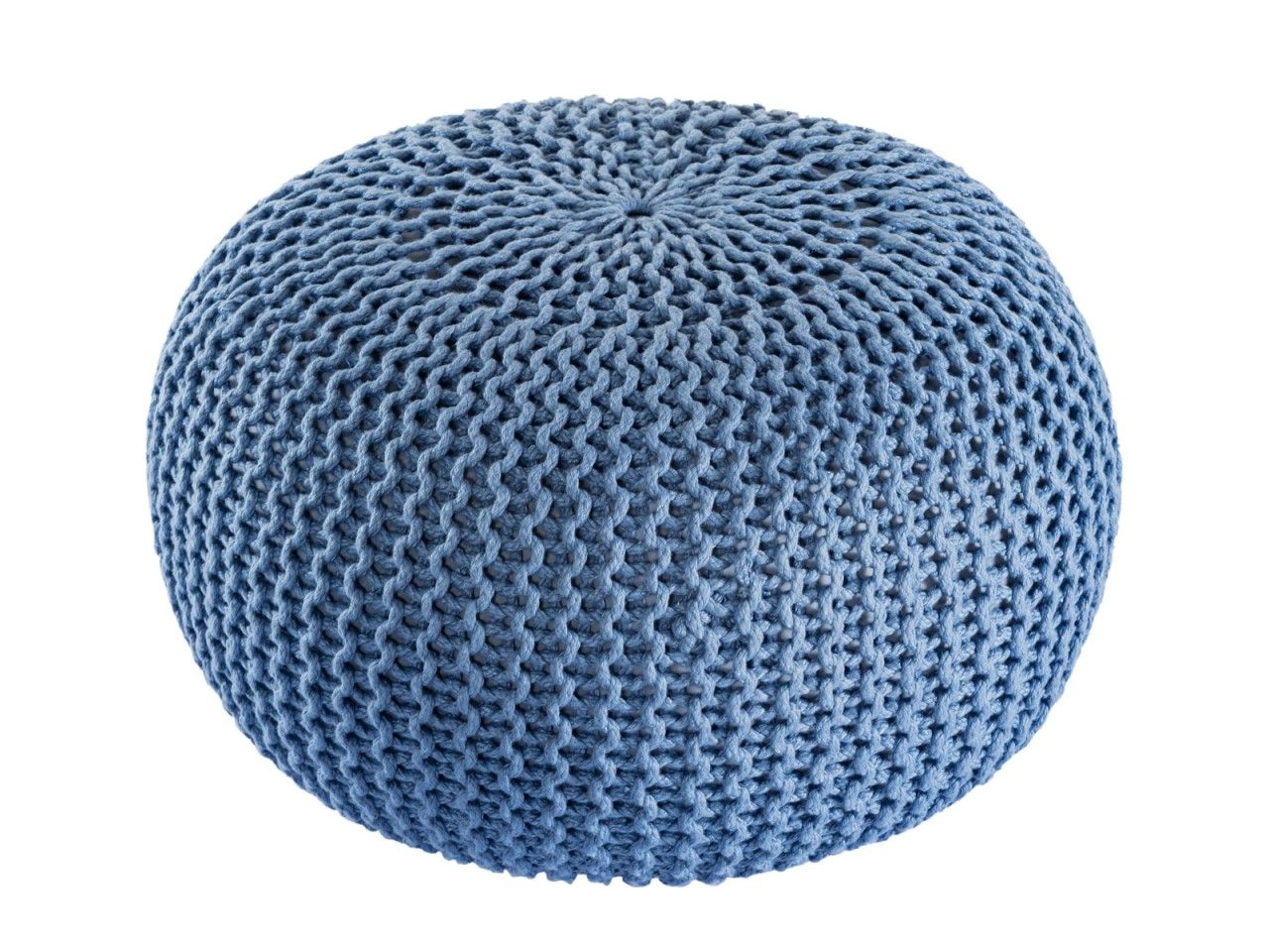 Pouf outdoor ø55cm Sitzpouf Terrasse Pool Garten blau – mallard blue