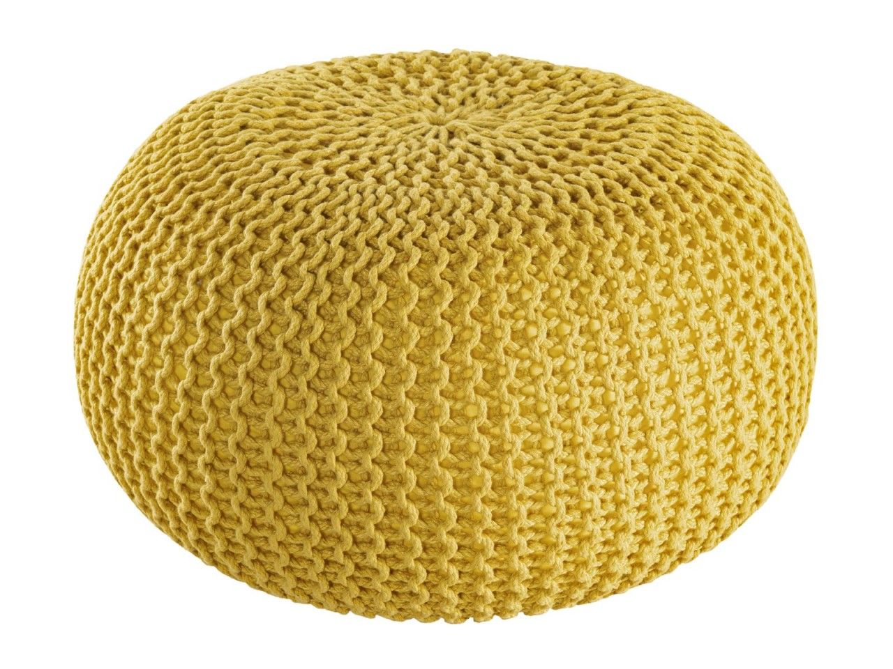 Pouf outdoor ø55cm Sitzpouf Terrasse Pool Garten gelb – freesia