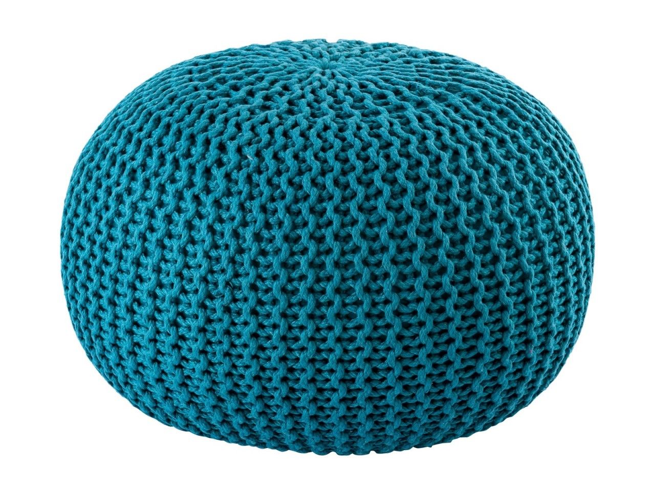 Pouf outdoor ø55cm Sitzpouf Terrasse Pool Garten türkis – navigate